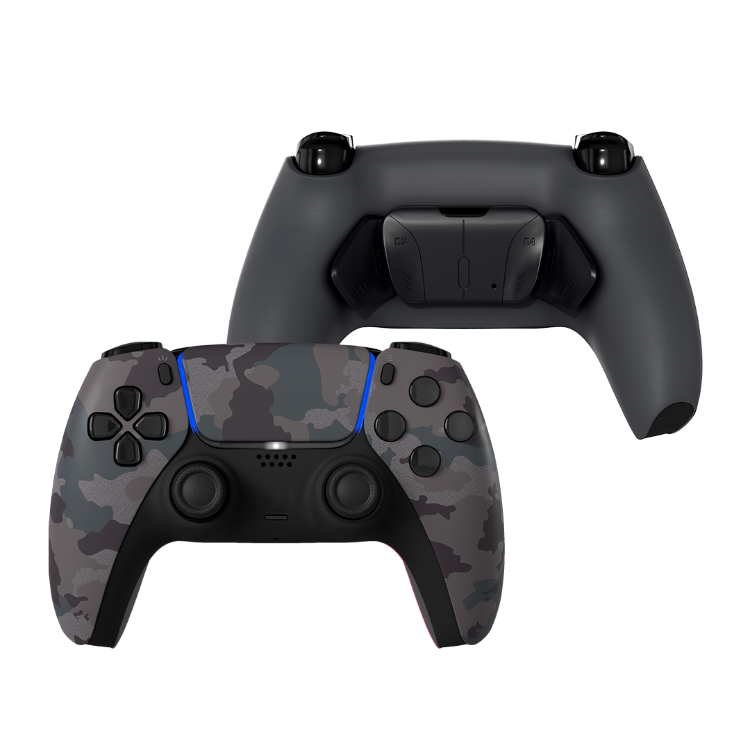 Sony PlayStation Dualsense Custom Controller PS5 / PC カスタムコントローラー Dualsense グレー カモフラージュ Camouflage Gray