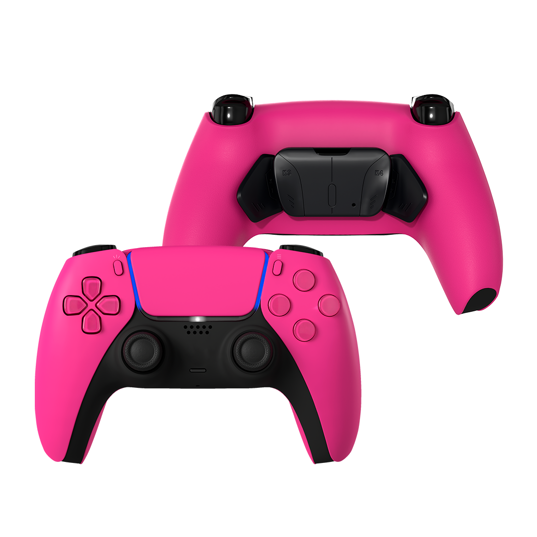 MERKA.G【即納】Sony PlayStation Dualsense Custom Controller PS5 / PC カスタムコントローラー ボタン数: 4つ カラー: ピンク Nova Pink