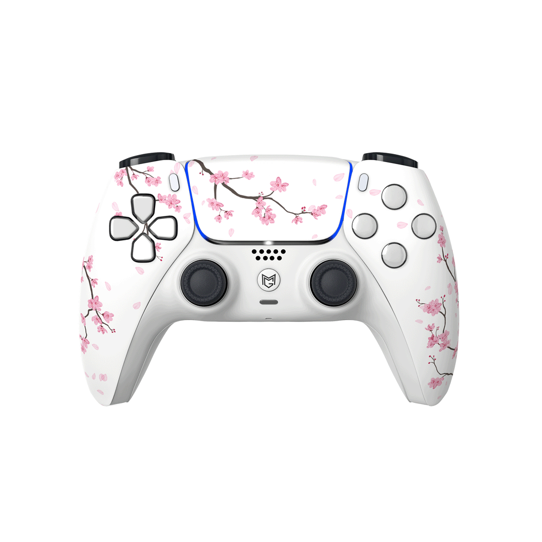 PS5 / PC カスタムコントローラー Dualsense 和風シリーズ 桜