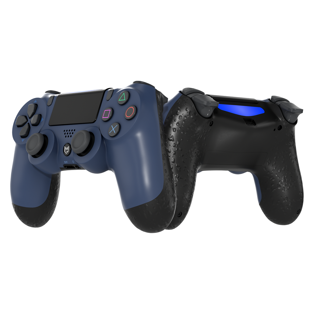 PS4 / PC カスタムコントローラー Dualshock 4 ミッドナイト・ブルー グリップ付き