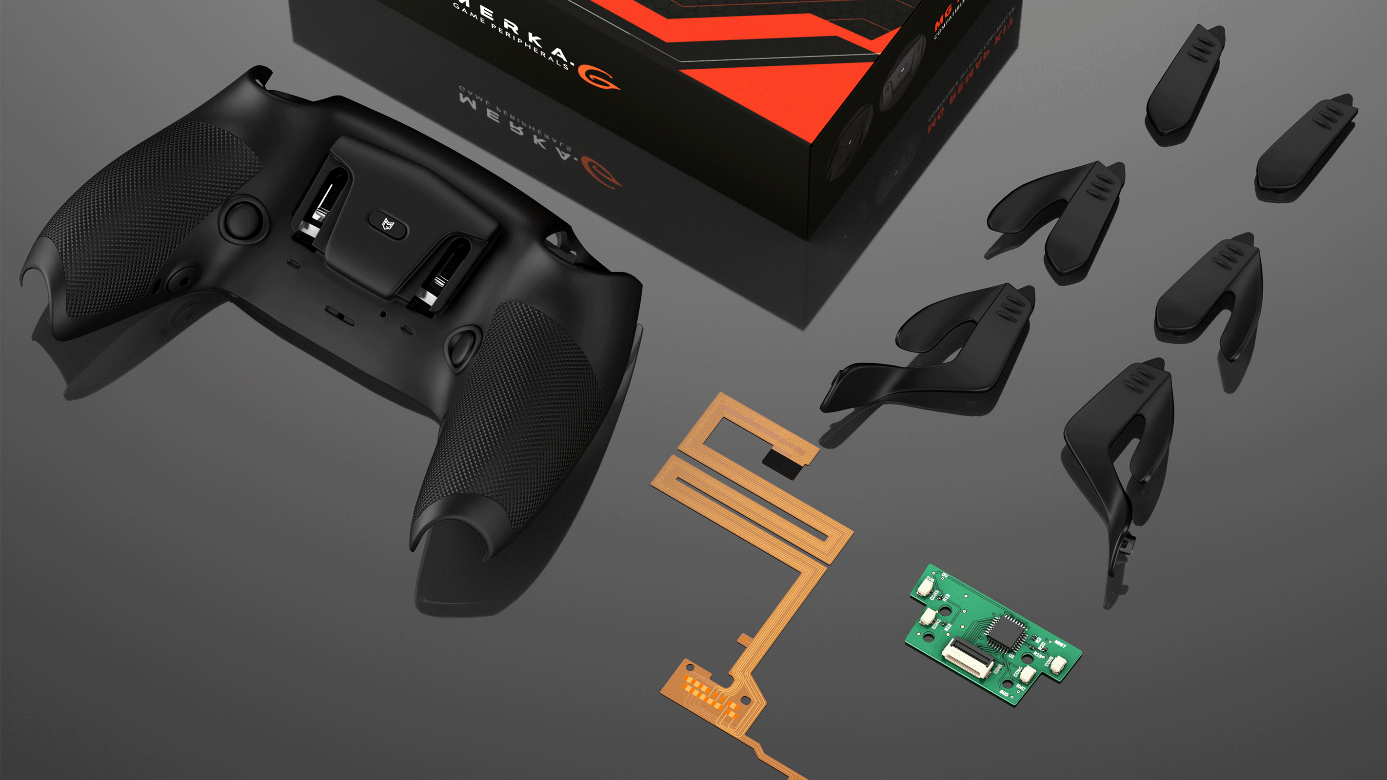 MERKA.G PS5 Dualsense Custom Controller Back Button Paddle カスタムコントローラー 背面ボタン クリックトリガーバンパー