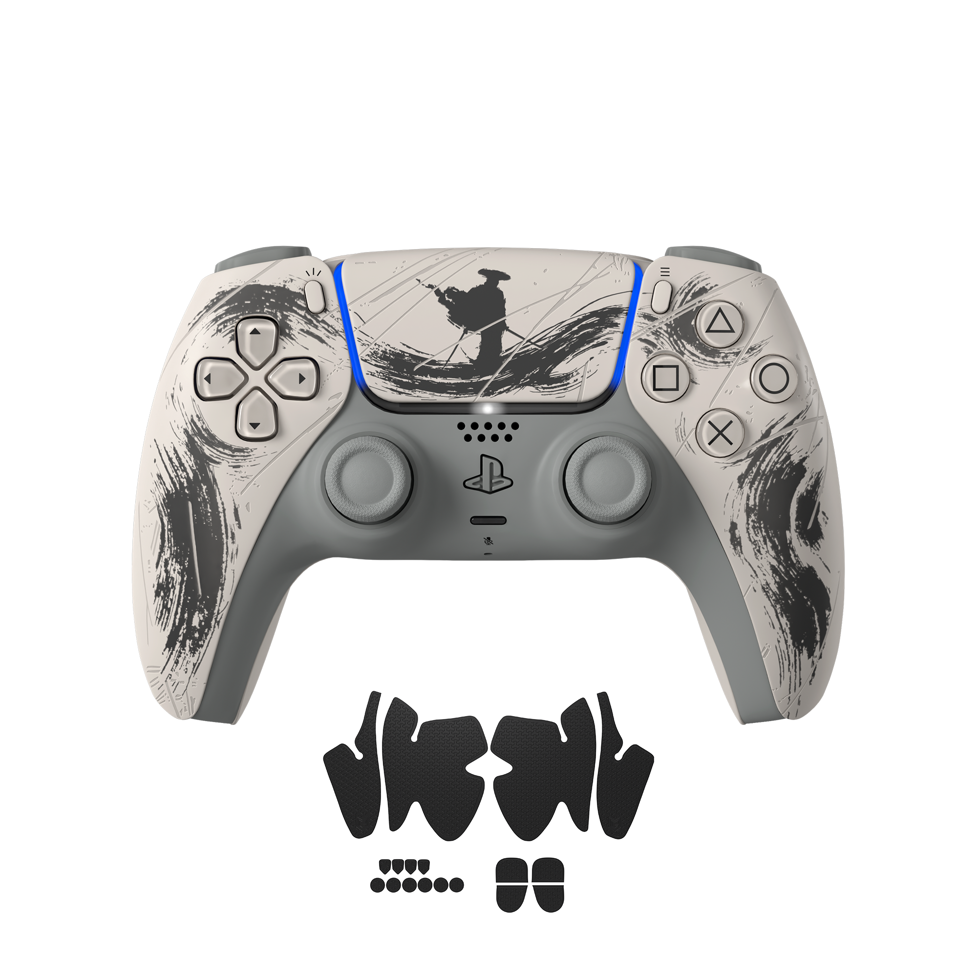 Sony PlayStation Dualsense Custom Controller PS5 / PC カスタムコントローラー Click trigger bumper クリックトリガーバンパー Color: Ghost of Yōtei Black Grip: グリップ無し