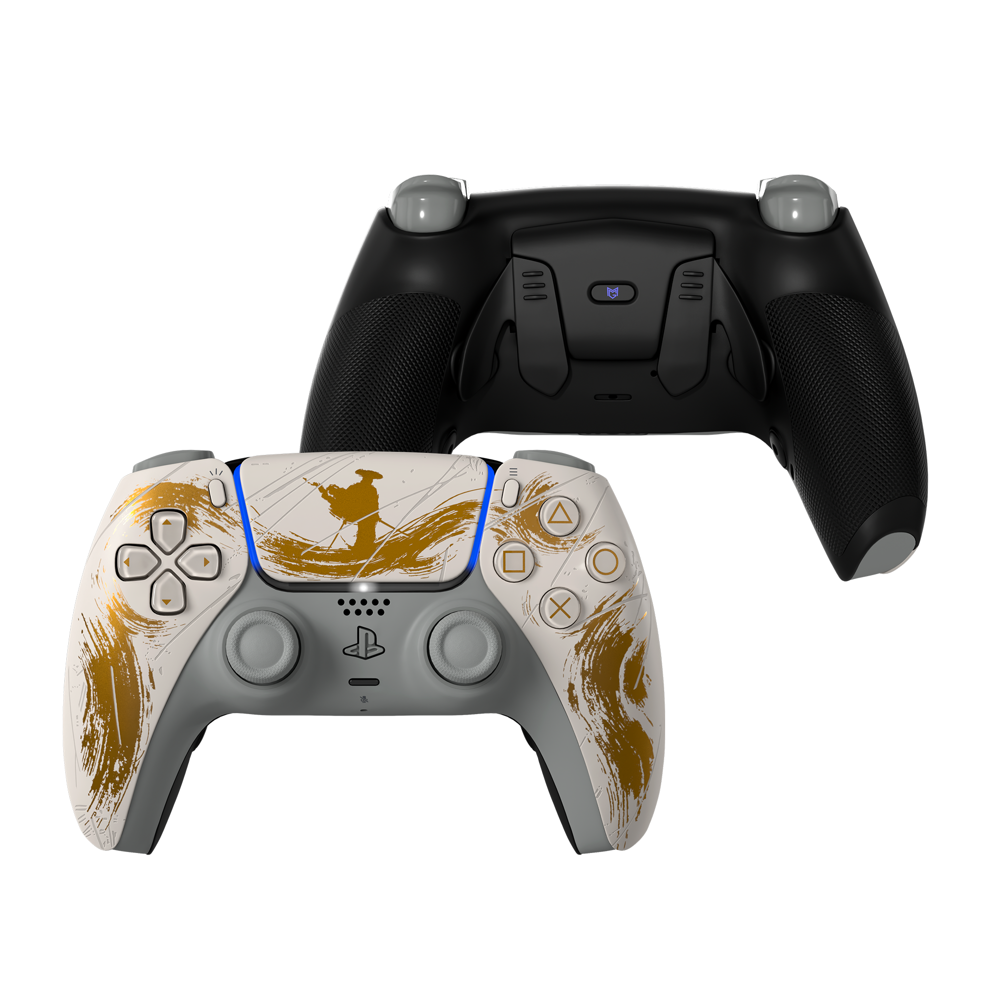 Sony PlayStation Dualsense Custom Controller PS5 / PC カスタムコントローラー FusionX Pro フュージョン Model: FusionX Ghost of Yōtei Gold
