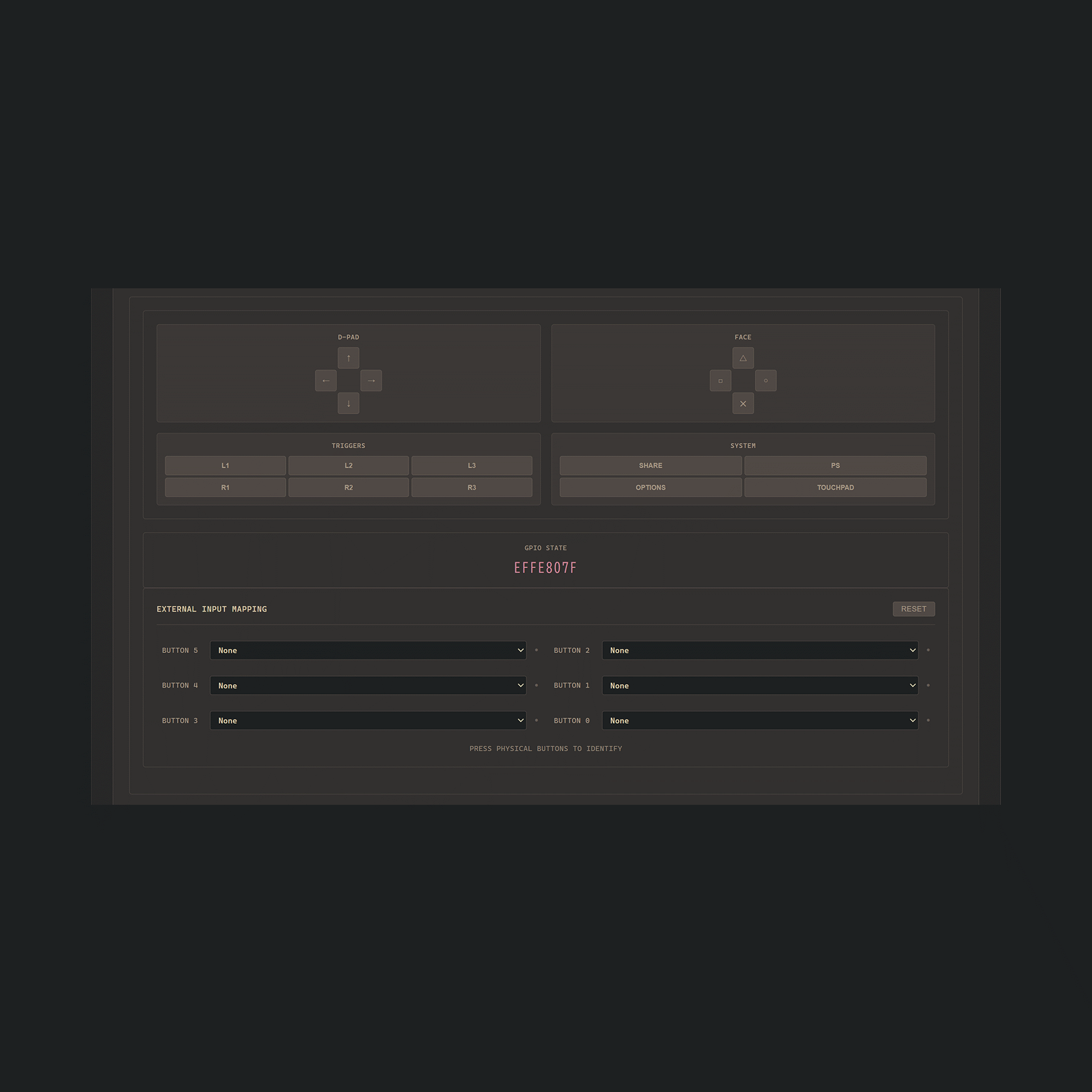 MERKA.G REACTA マニュアル ボタン割り当て