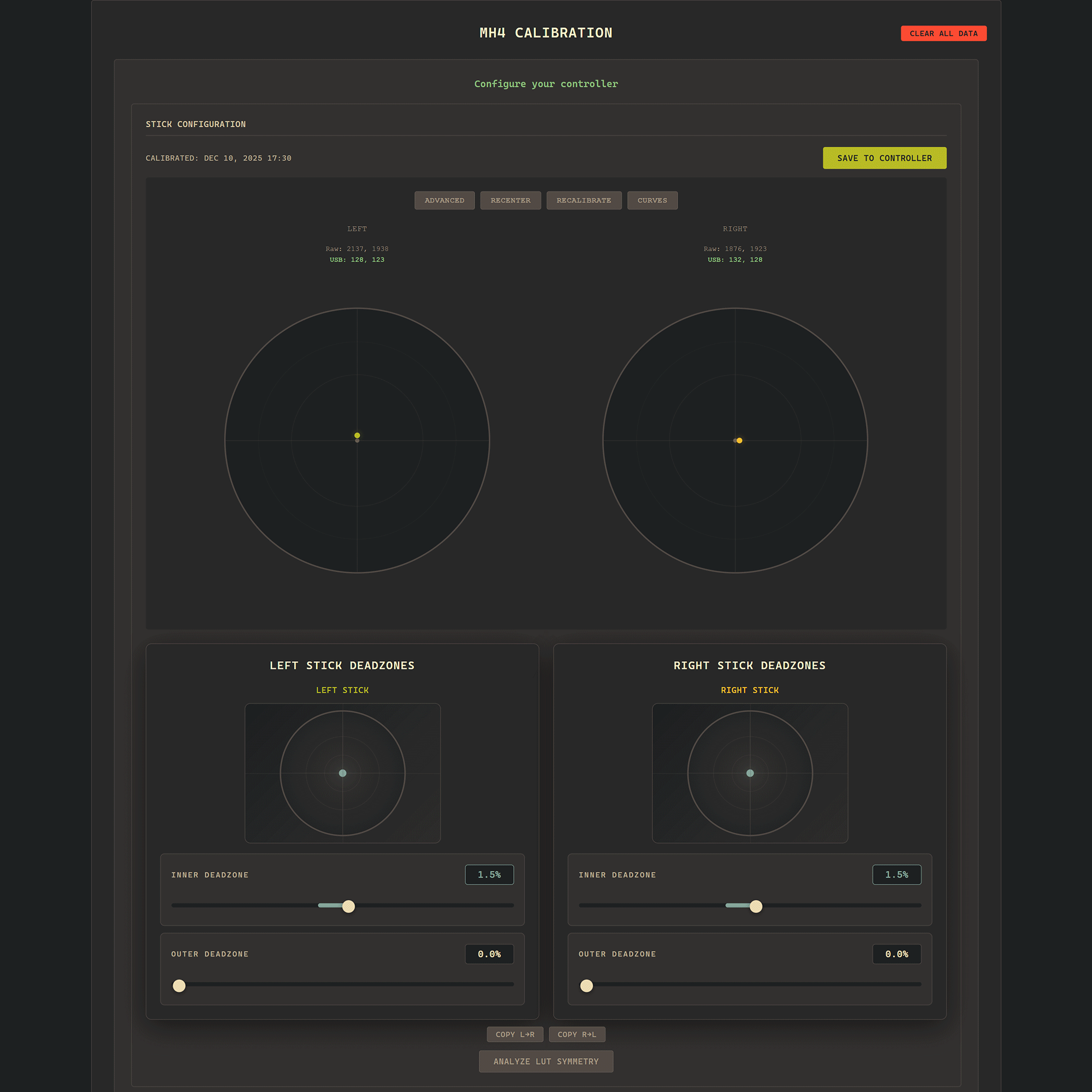 MERKA.G REACTA マニュアル コントローラー設定