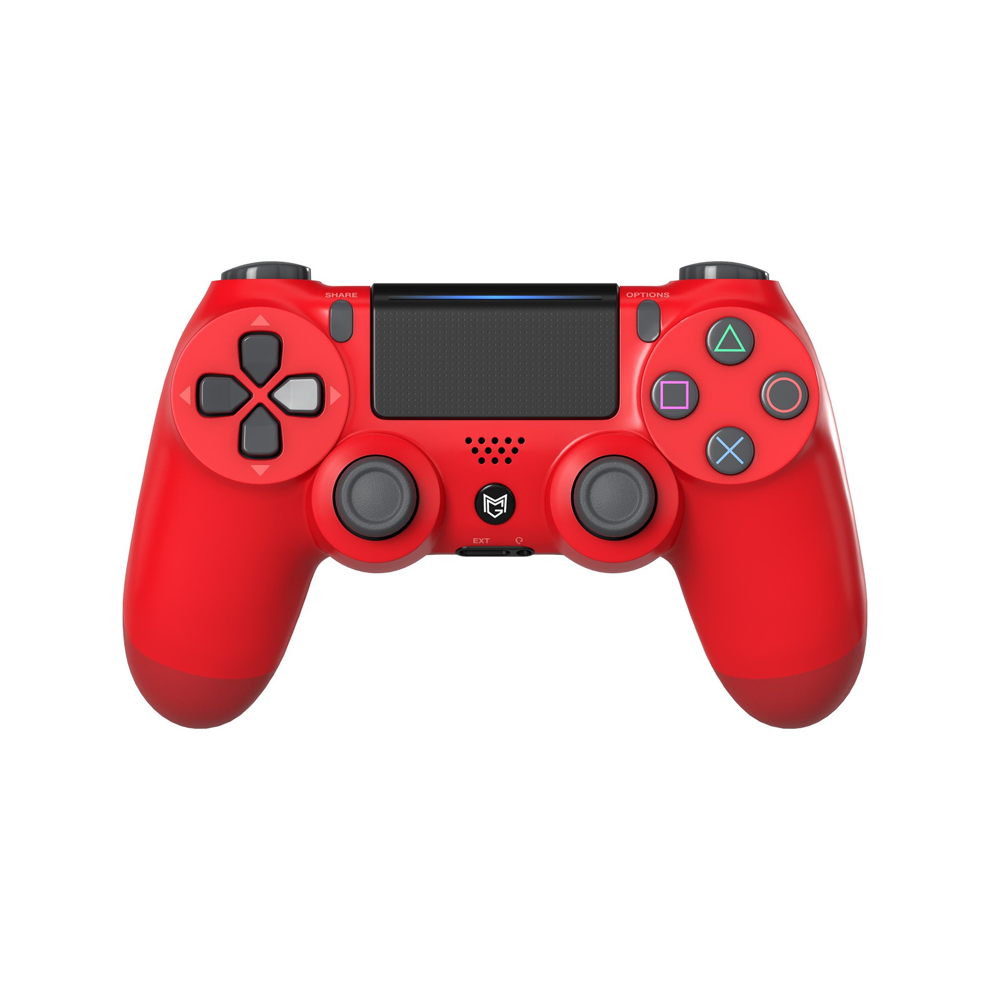MERKA.G Sony PlayStation Dualshock 4 Custom Controller PS4 / PC カスタムコントローラー Color: Red
