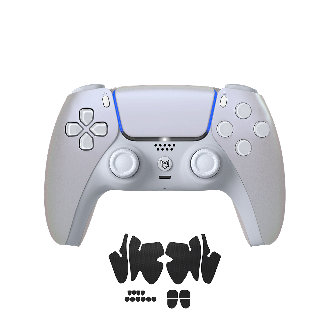Sony PlayStation Dualsense Custom Controller PS5 / PC カスタムコントローラー Click trigger bumper クリックトリガーバンパー Color: Chroma pearl  Grip: グリップ有り