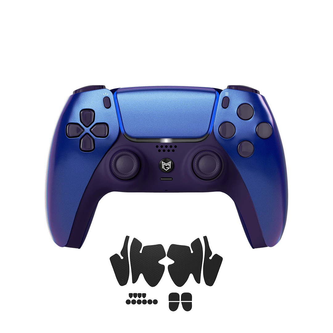 Sony PlayStation Dualsense Custom Controller PS5 / PC カスタムコントローラー Click trigger bumper クリックトリガーバンパー Color: Chroma Indigo  Grip: グリップ有り