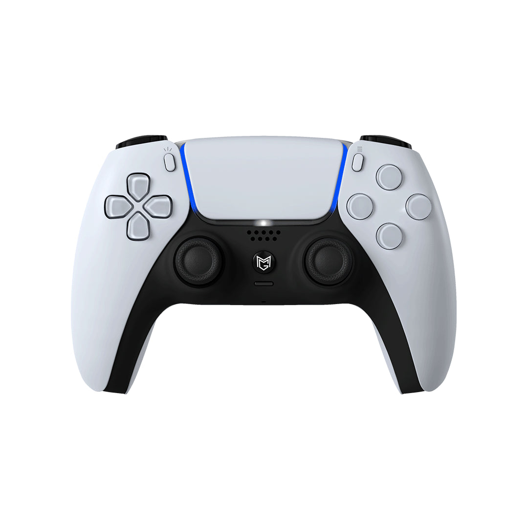 Sony PlayStation Dualsense Custom Controller PS5 / PC カスタムコントローラー Click trigger bumper クリックトリガーバンパー Color: White Grip: グリップ無し