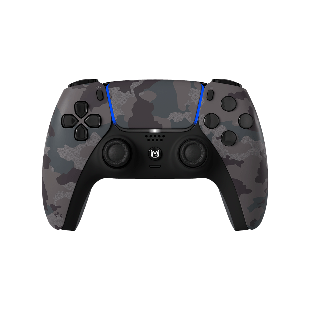 Sony PlayStation Dualsense Custom Controller PS5 / PC カスタムコントローラー Click trigger bumper クリックトリガーバンパー Color: Camouflage Gray Grip: グリップ無し