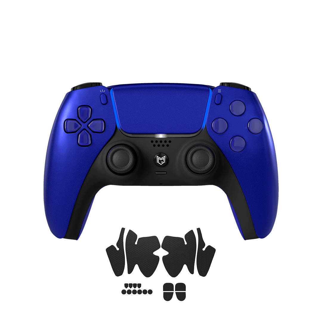 Sony PlayStation Dualsense Custom Controller PS5 / PC カスタムコントローラー Click trigger bumper クリックトリガーバンパー Color: Cobalt Blue Grip: グリップ有り