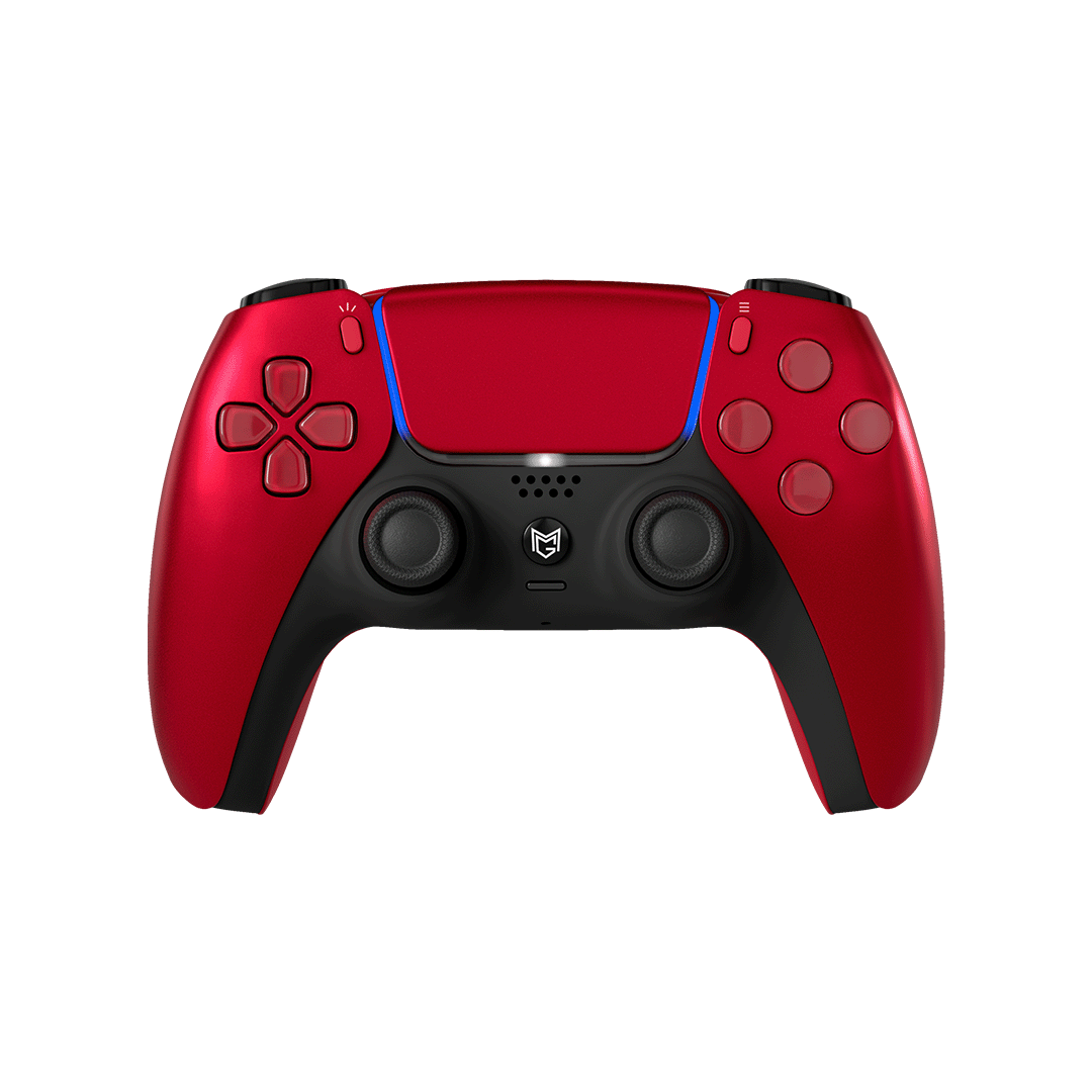 Sony PlayStation Dualsense Custom Controller PS5 / PC カスタムコントローラー Click trigger bumper クリックトリガーバンパー Color: Volcanic Red Grip: グリップ無し