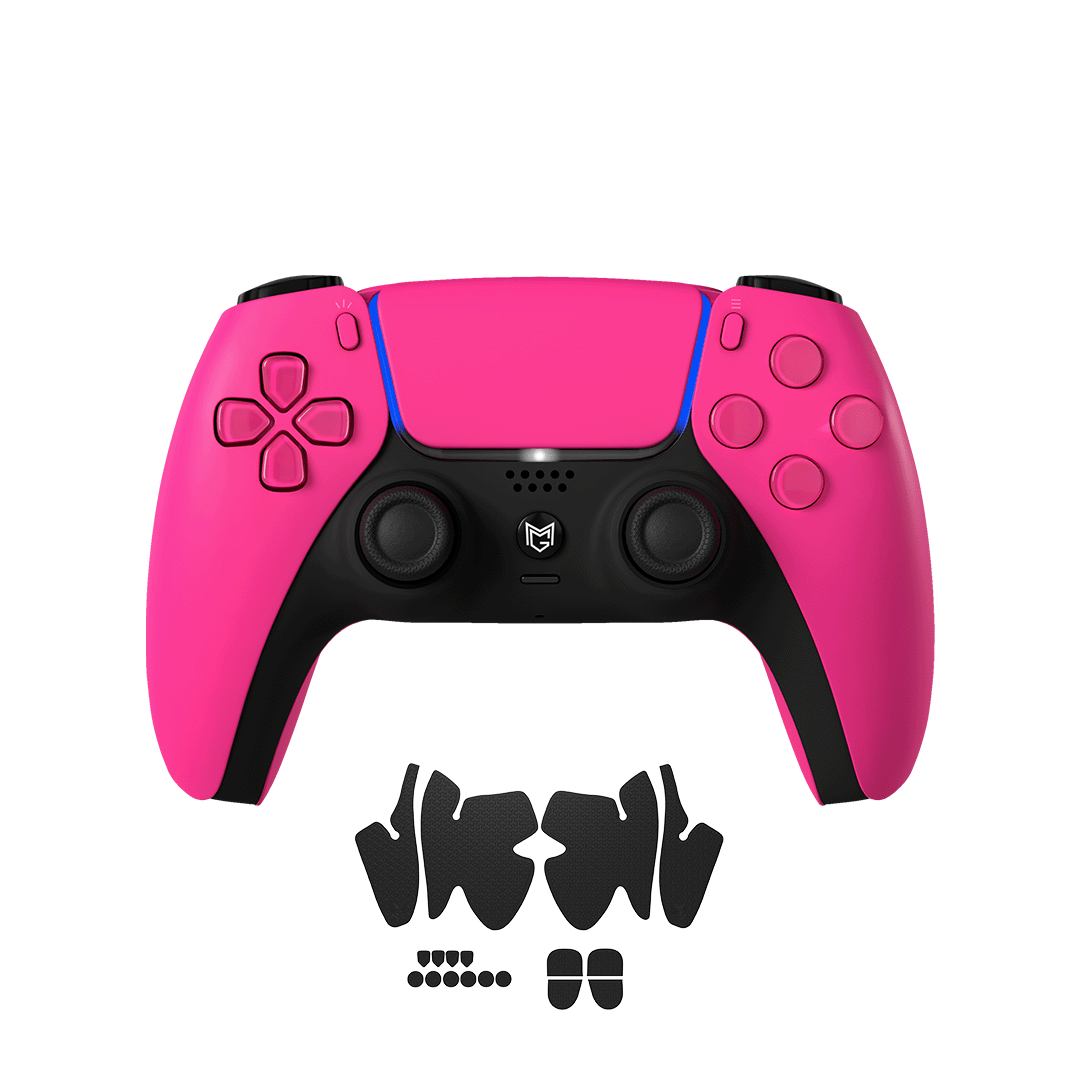 Sony PlayStation Dualsense Custom Controller PS5 / PC カスタムコントローラー Click trigger bumper クリックトリガーバンパー Color: Nova Pink Grip: グリップ有り