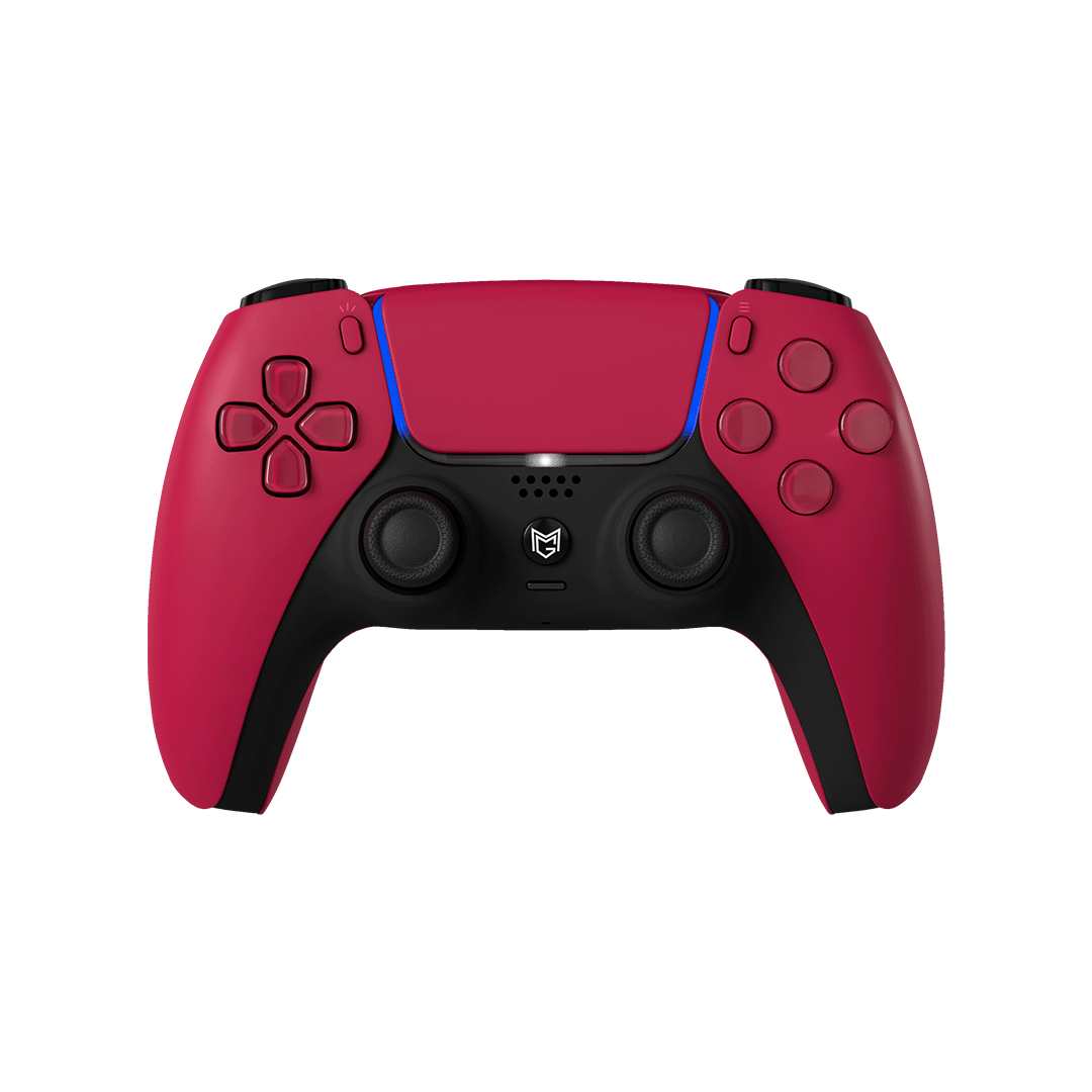 Sony PlayStation Dualsense Custom Controller PS5 / PC カスタムコントローラー Click trigger bumper クリックトリガーバンパー Color: Cosmic Red Grip: グリップ無し