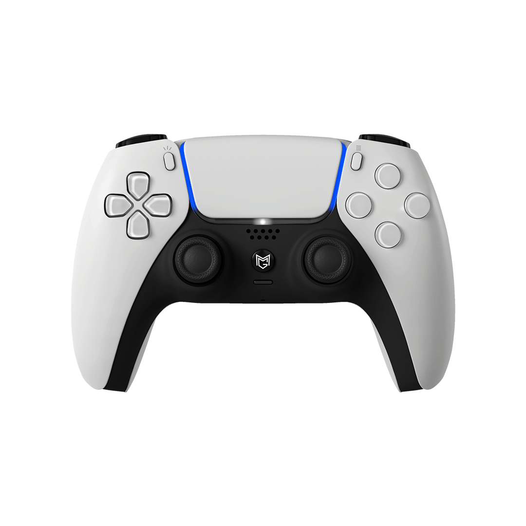 Sony PlayStation Dualsense Custom Controller PS5 / PC カスタムコントローラー Click trigger bumper クリックトリガーバンパー Color: White Grip: グリップ無し