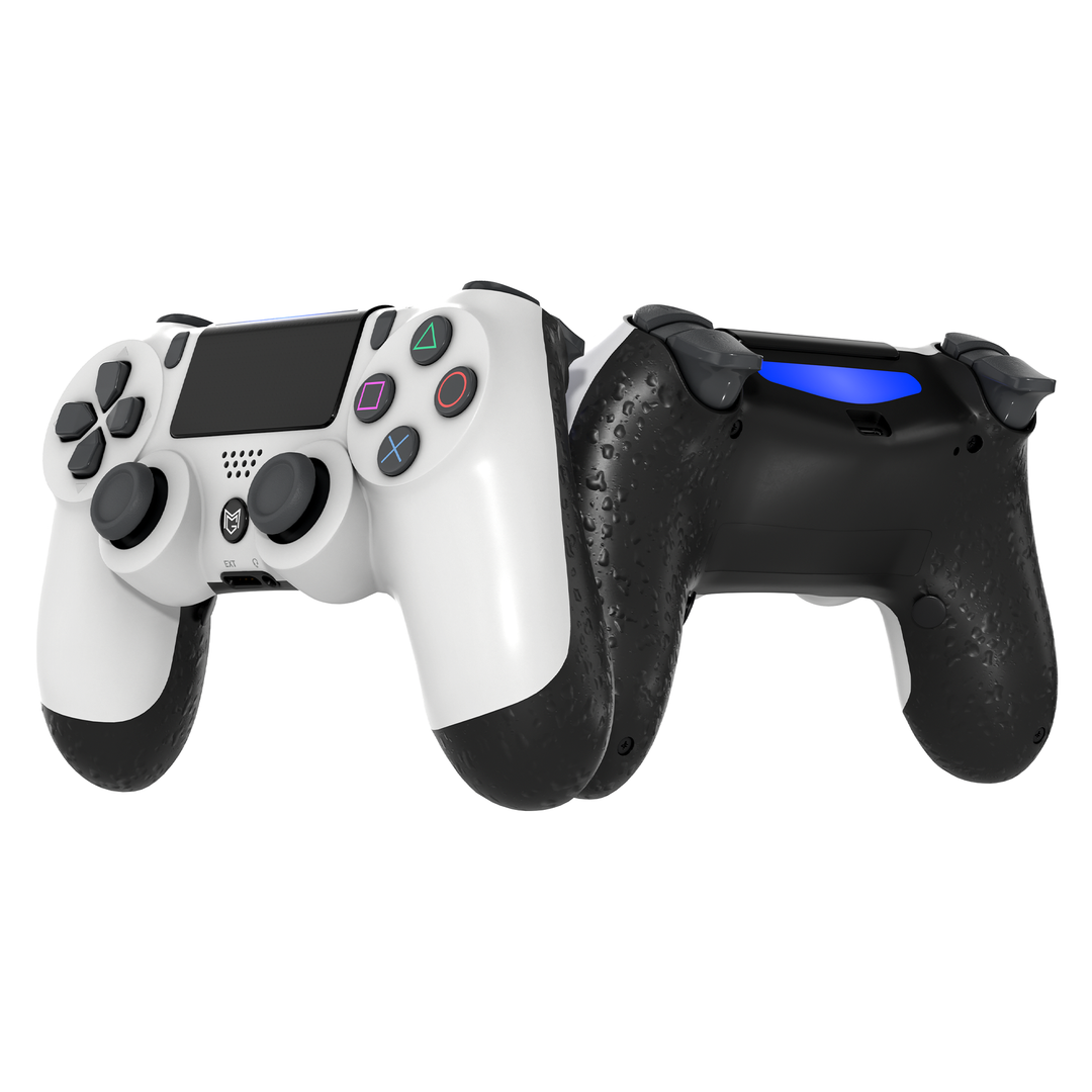 PS4 / PC カスタムコントローラー Dualshock 4 グレイシャー・ホワイト グリップ付き