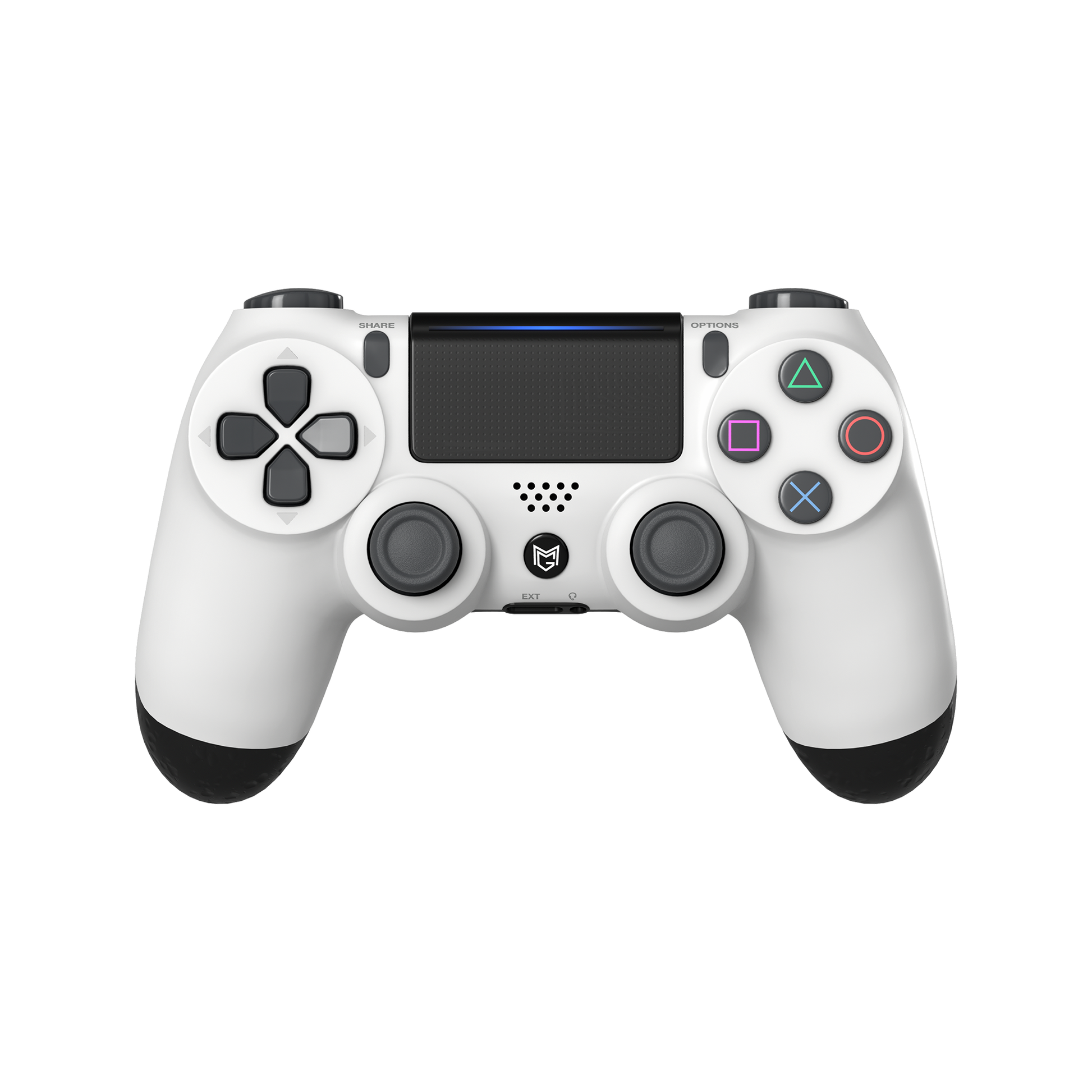 MERKA.G Sony PlayStation Dualshock 4 Custom Controller PS4 / PC カスタムコントローラー Color: White